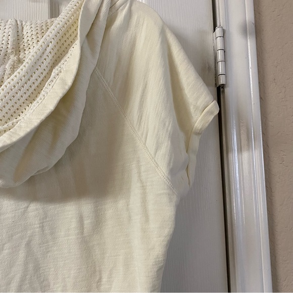 Harajuku Lovers Japanese Cream Short Sleeve Hoodie Tee Size XL Yum Yum - Picture 9 of 14